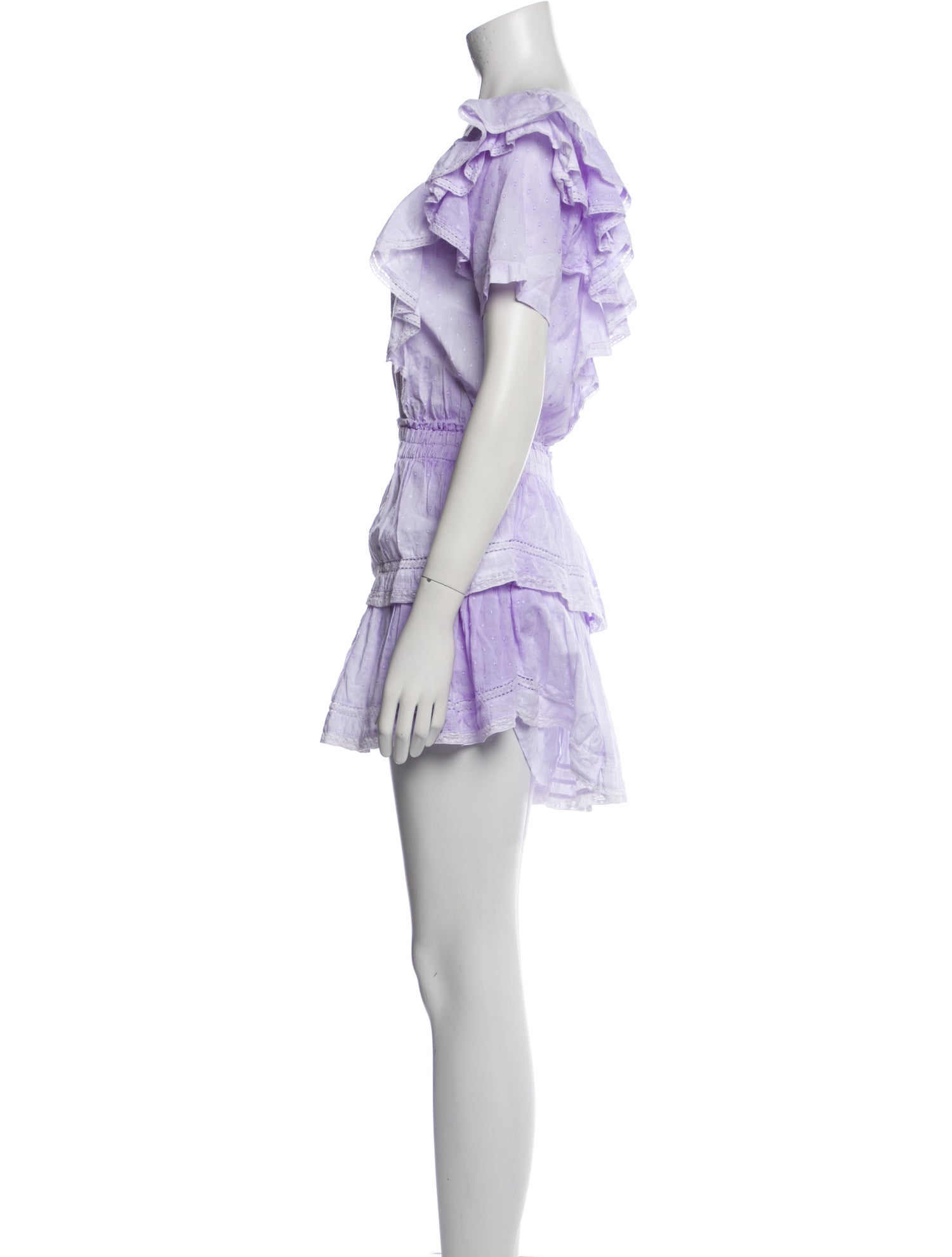 LoveShackFancy Tie-Dye Print Mini Dress