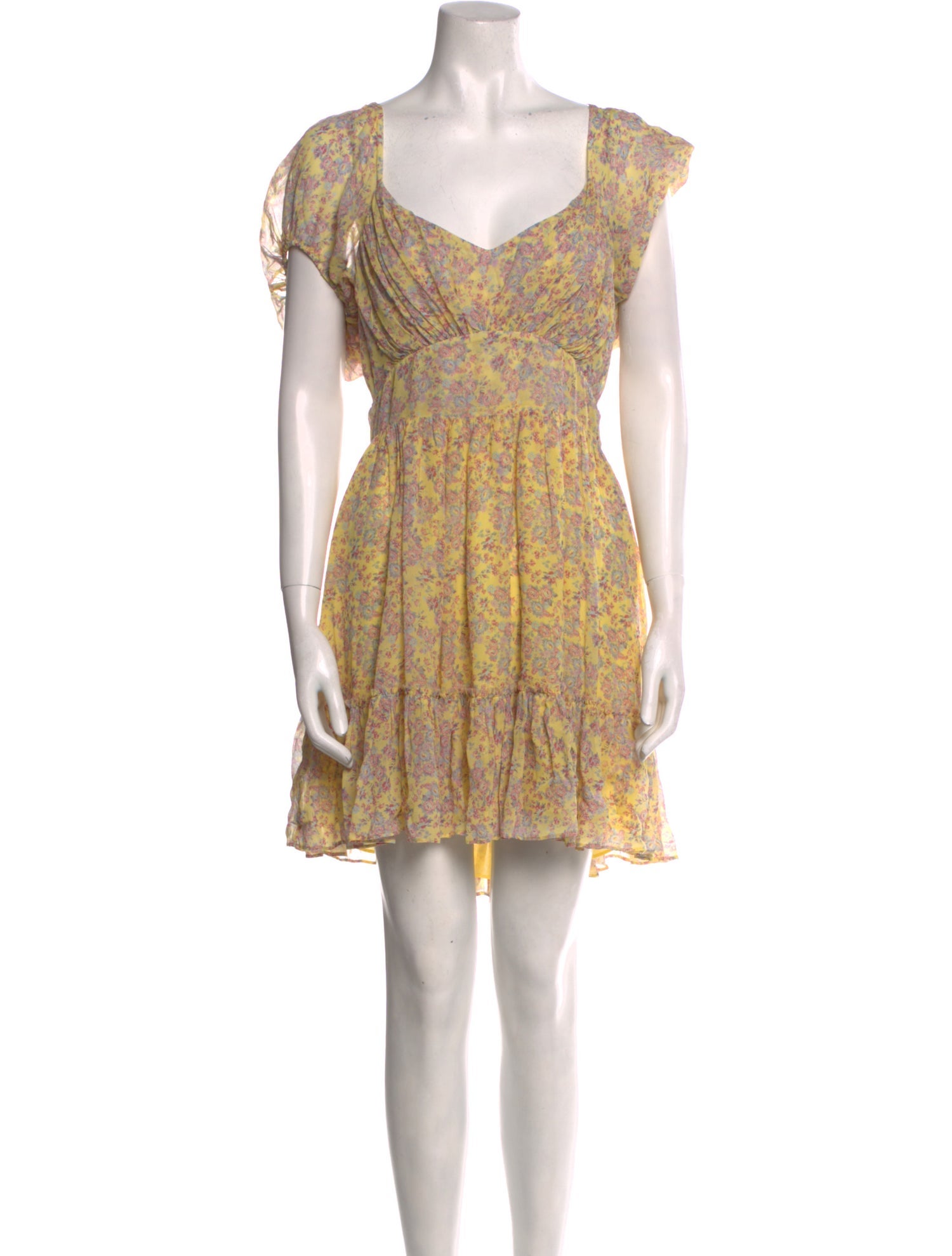 LoveShackFancy Silk Mini Dress