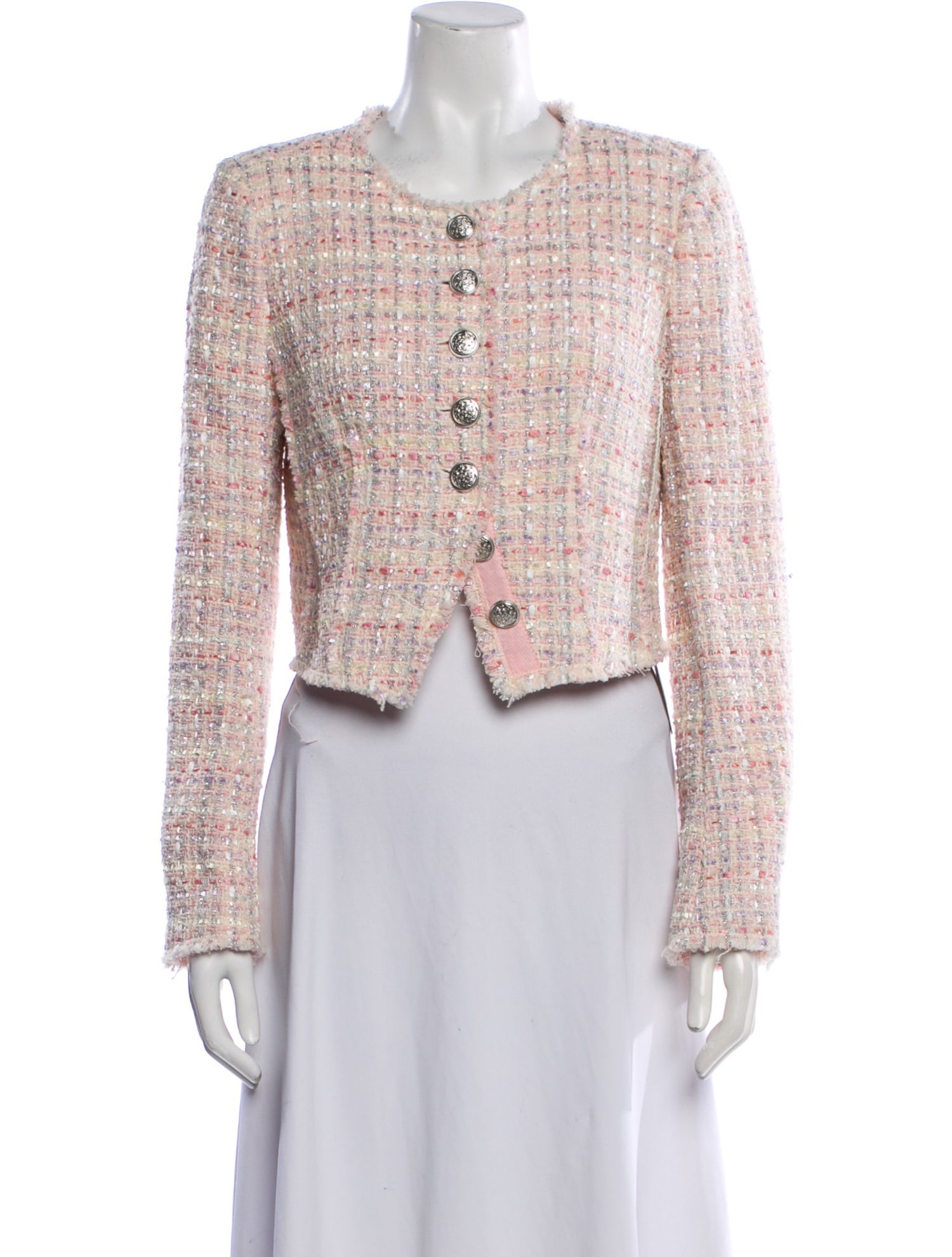 LoveShackFancy Tweed Pattern Evening Jacket w/ Tags