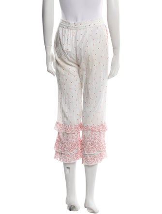 LoveShackFancy Polka Dot Print Ruffle Embellishment Pajamas