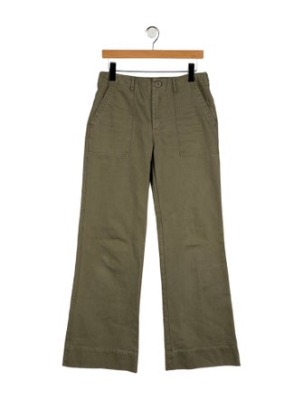 LoveShackFancy Mid-Rise Wide Leg Jeans