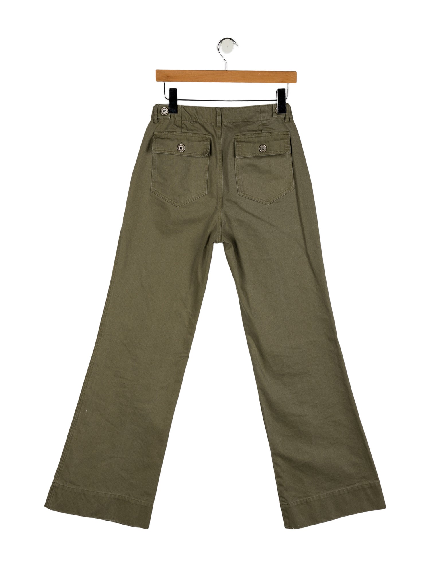 LoveShackFancy Mid-Rise Wide Leg Jeans