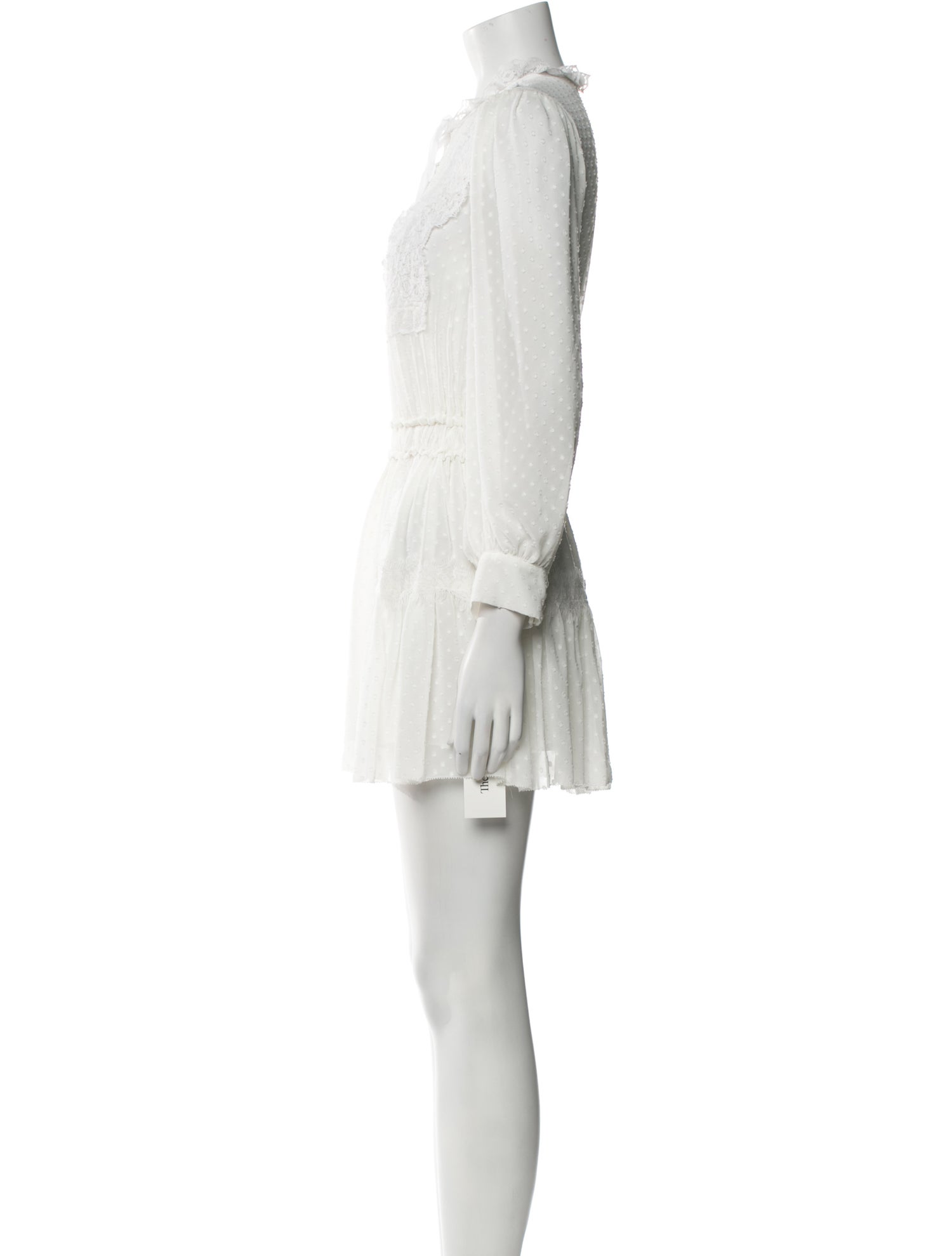 LoveShackFancy Crew Neck Mini Dress