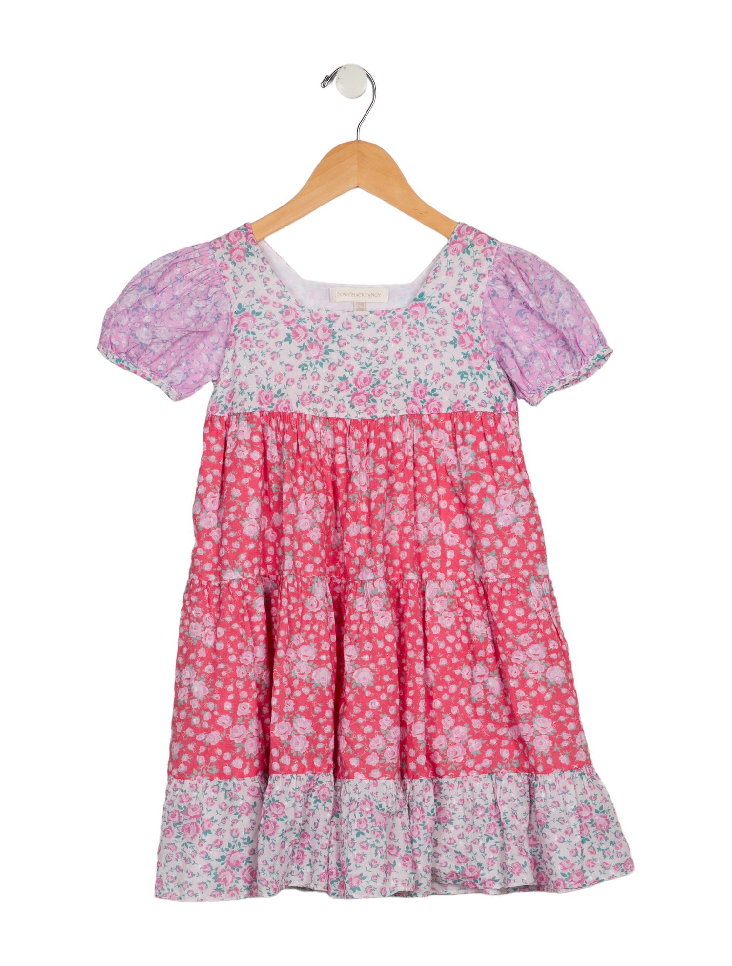 LoveShackFancy Short Sleeve Dress