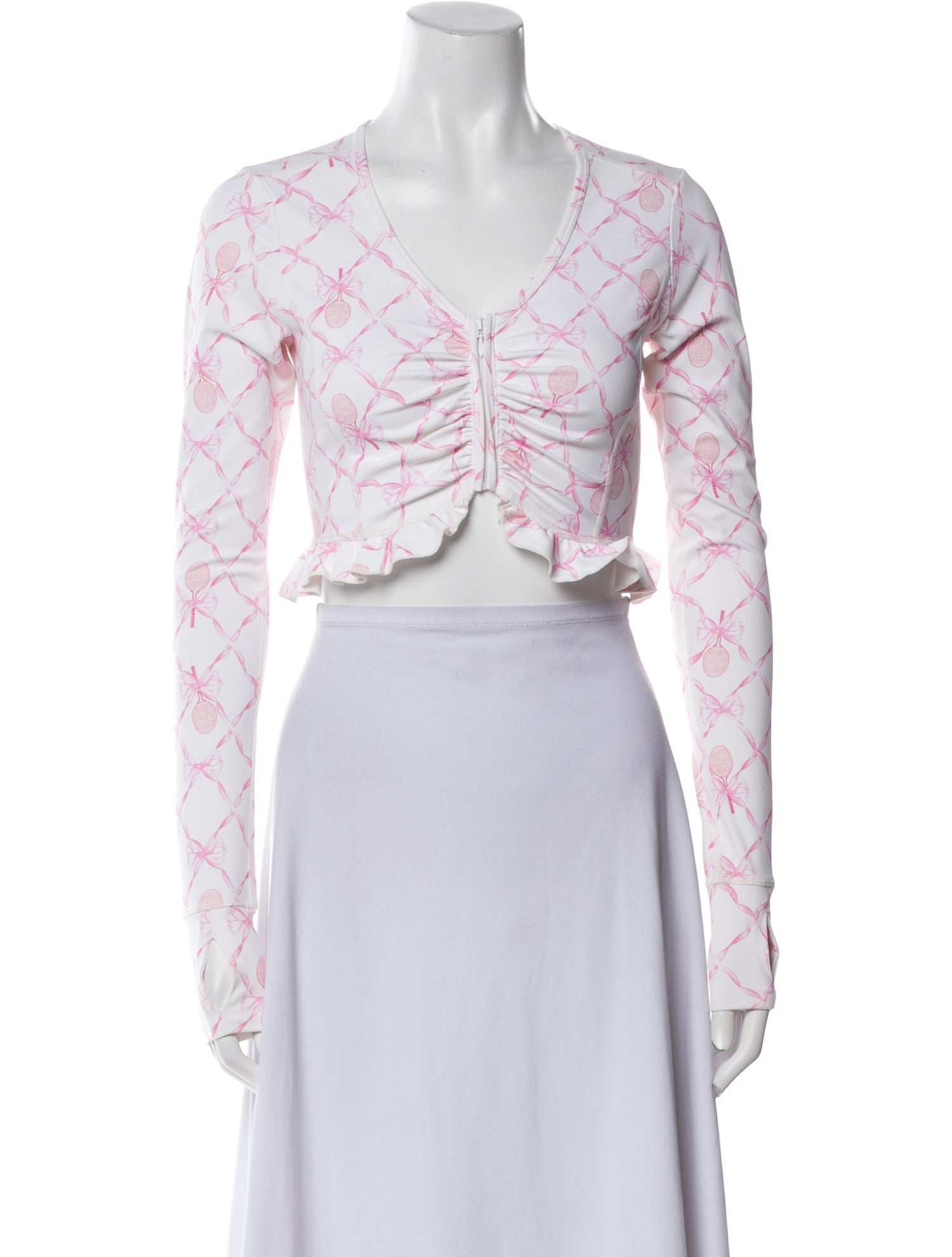 LoveShackFancy Nylon Printed Bolero