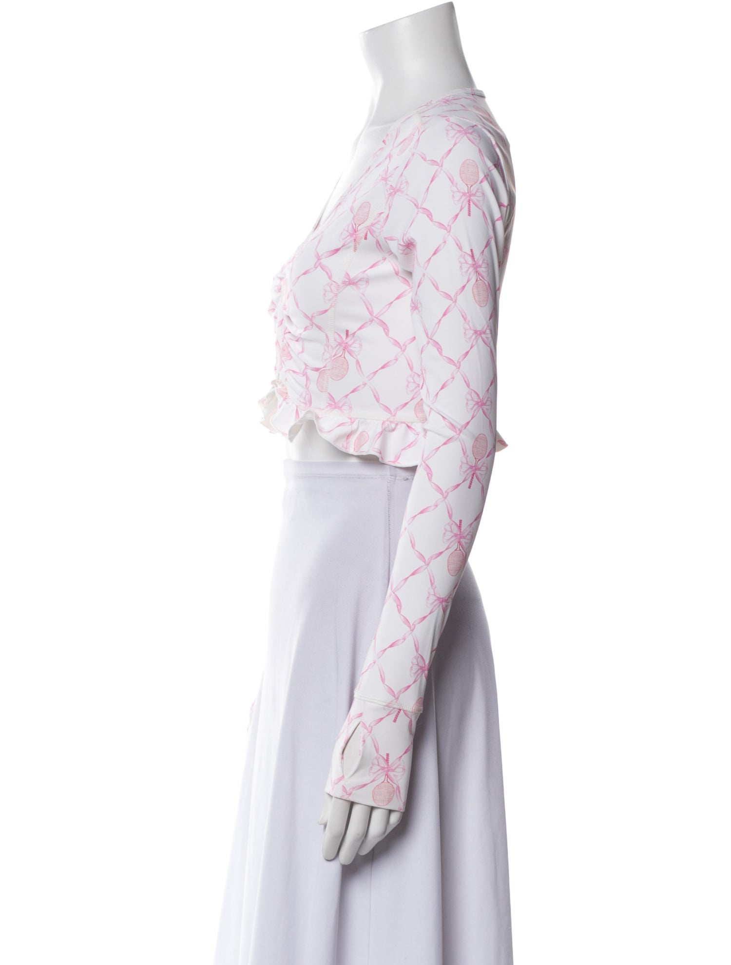 LoveShackFancy Nylon Printed Bolero