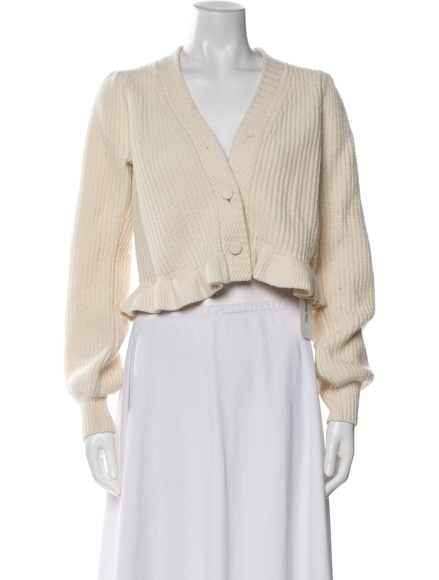 LoveShackFancy Wool V-Neck Sweater