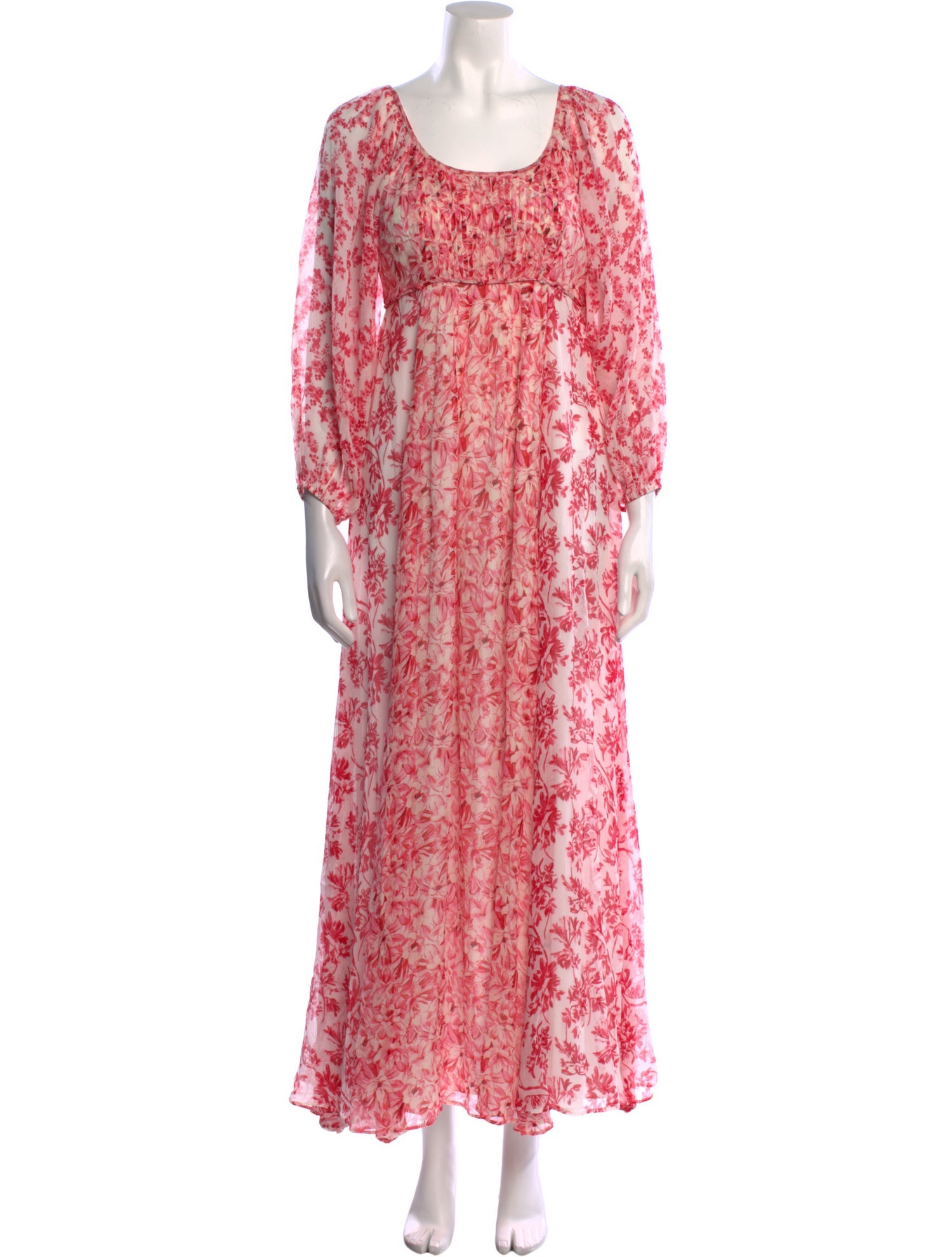 LoveShackFancy Silk Long Dress