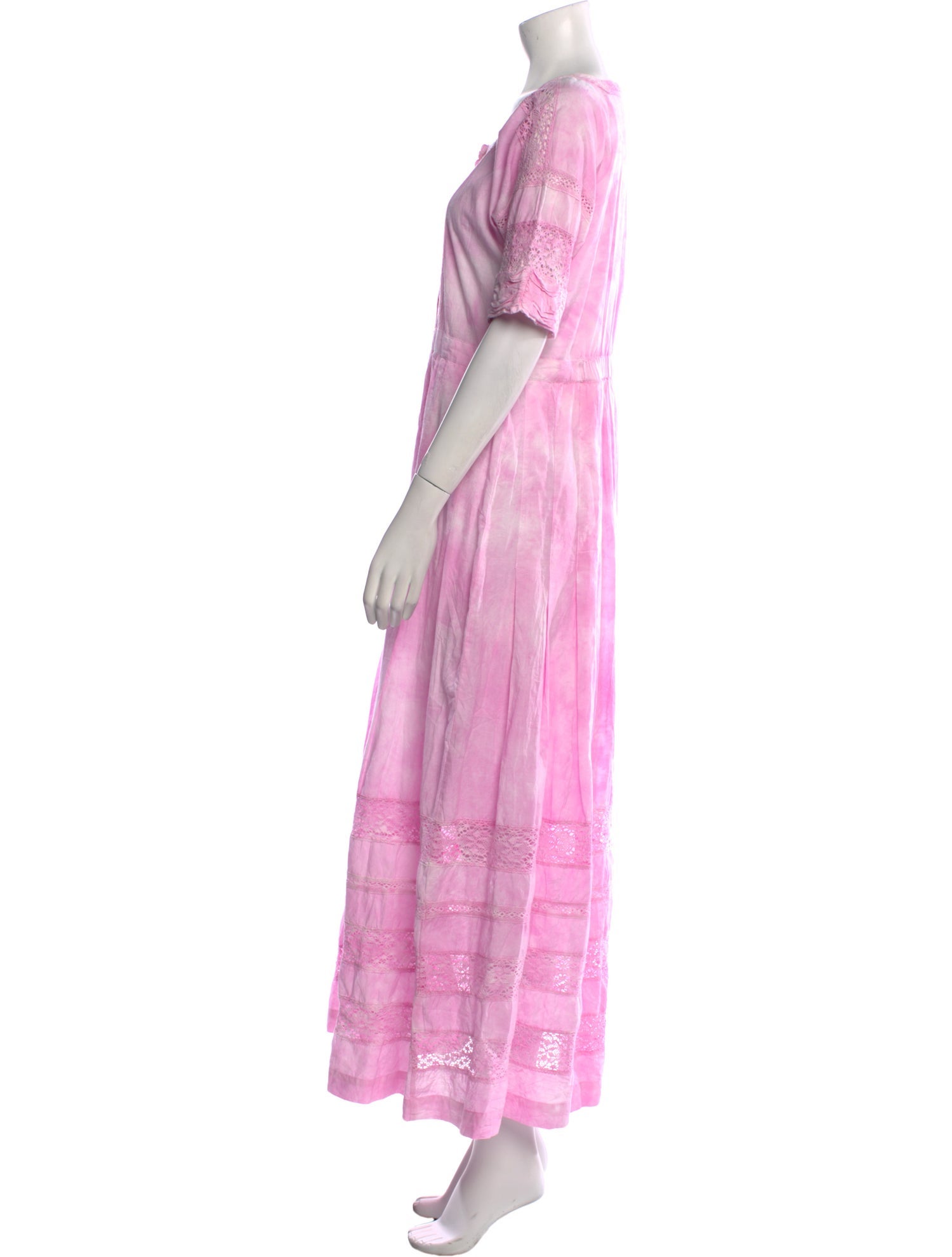 LoveShackFancy Tie-Dye Print Long Dress w/ Tags