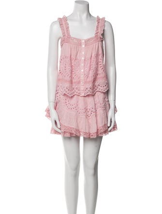 LoveShackFancy Ruffle Embellishment Skirt Set