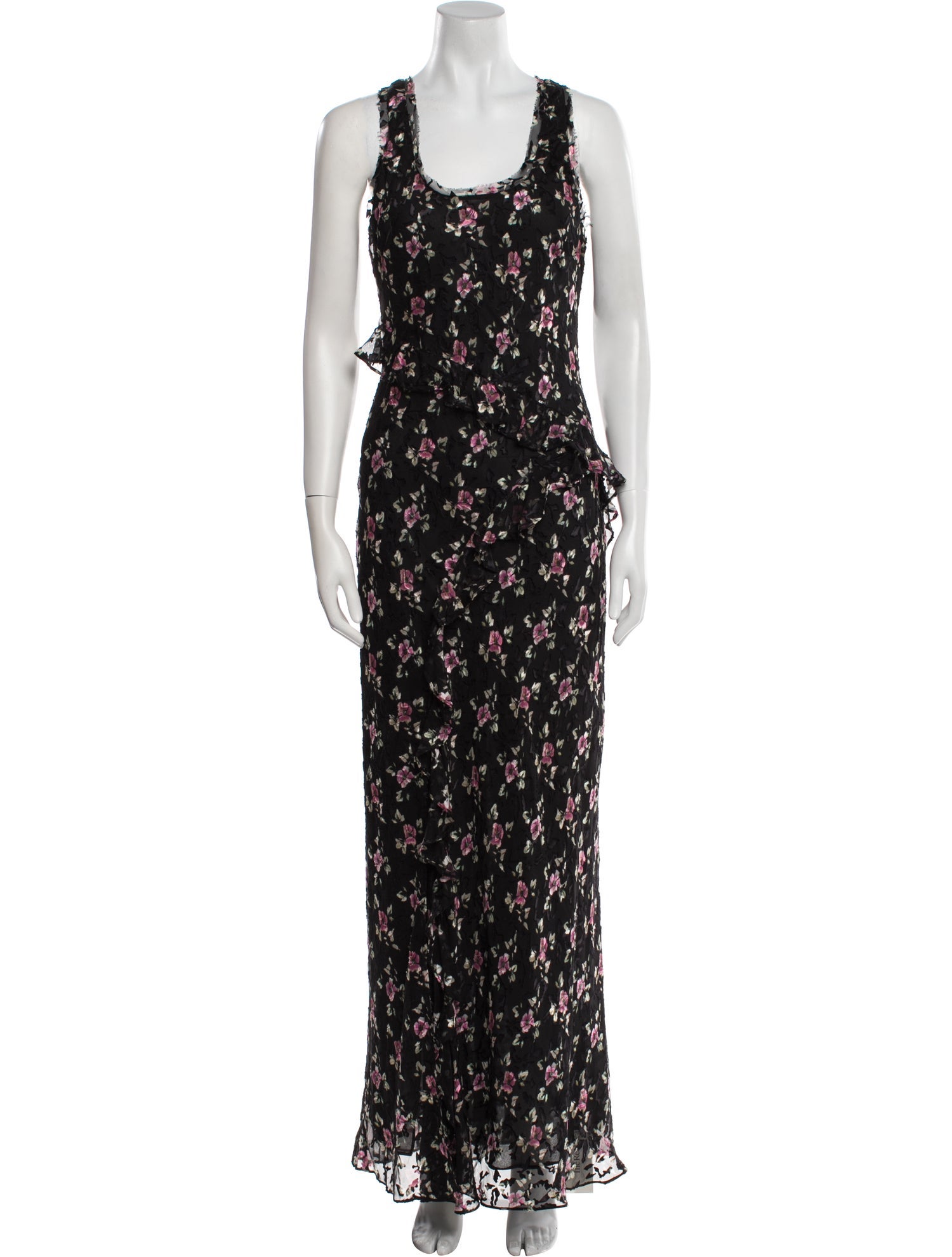 LoveShackFancy Floral Print Long Dress