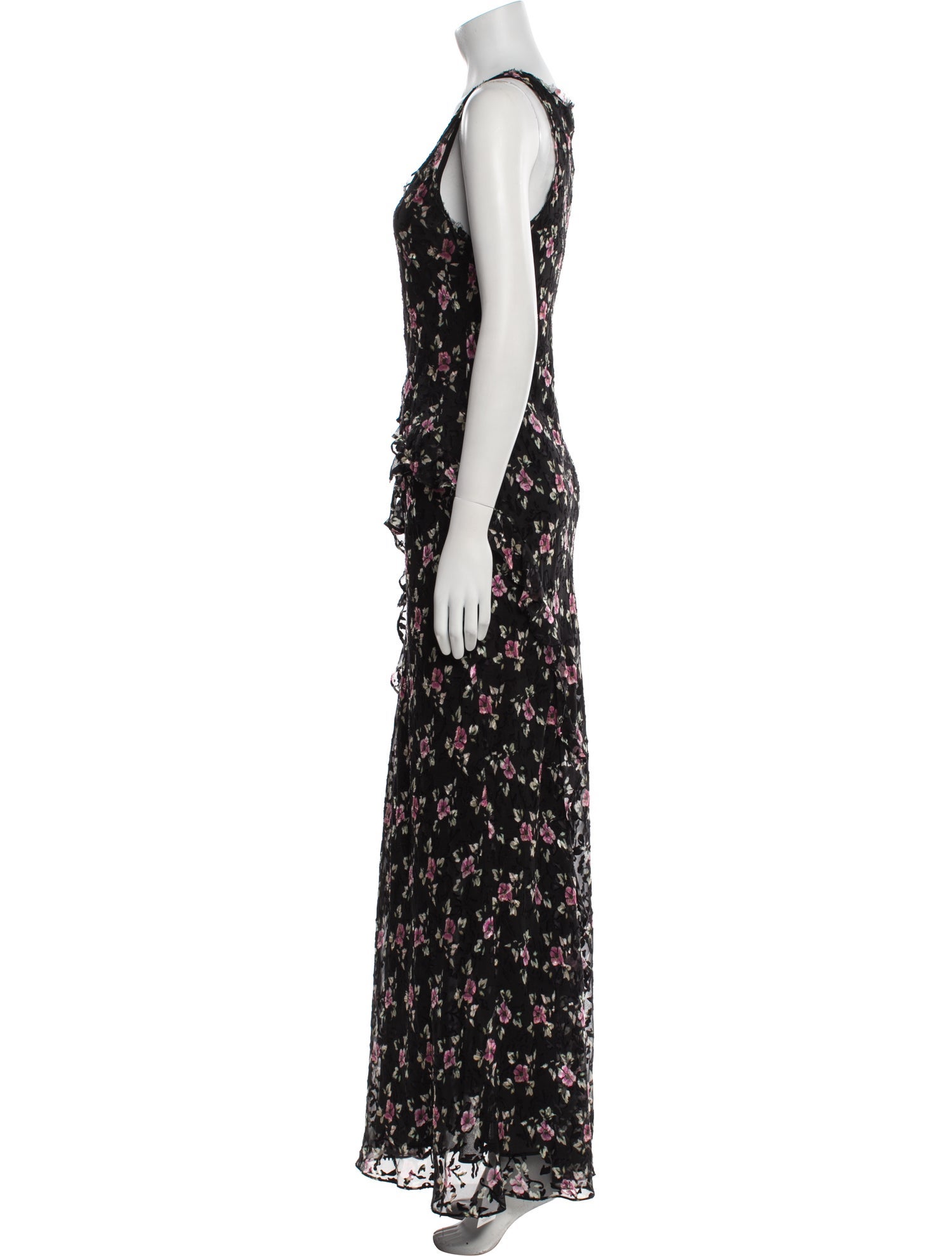 LoveShackFancy Floral Print Long Dress
