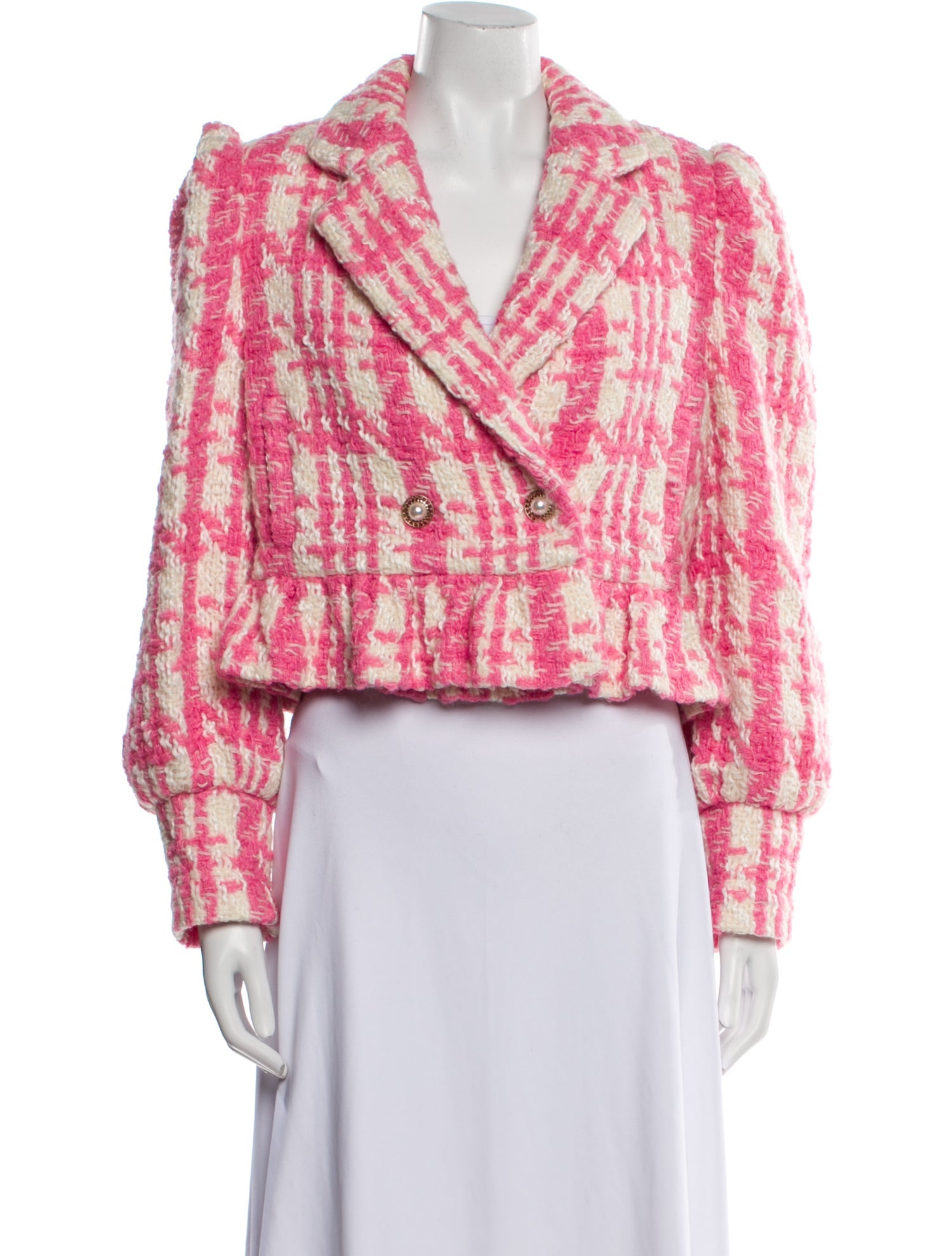 LoveShackFancy Plaid Print Blazer