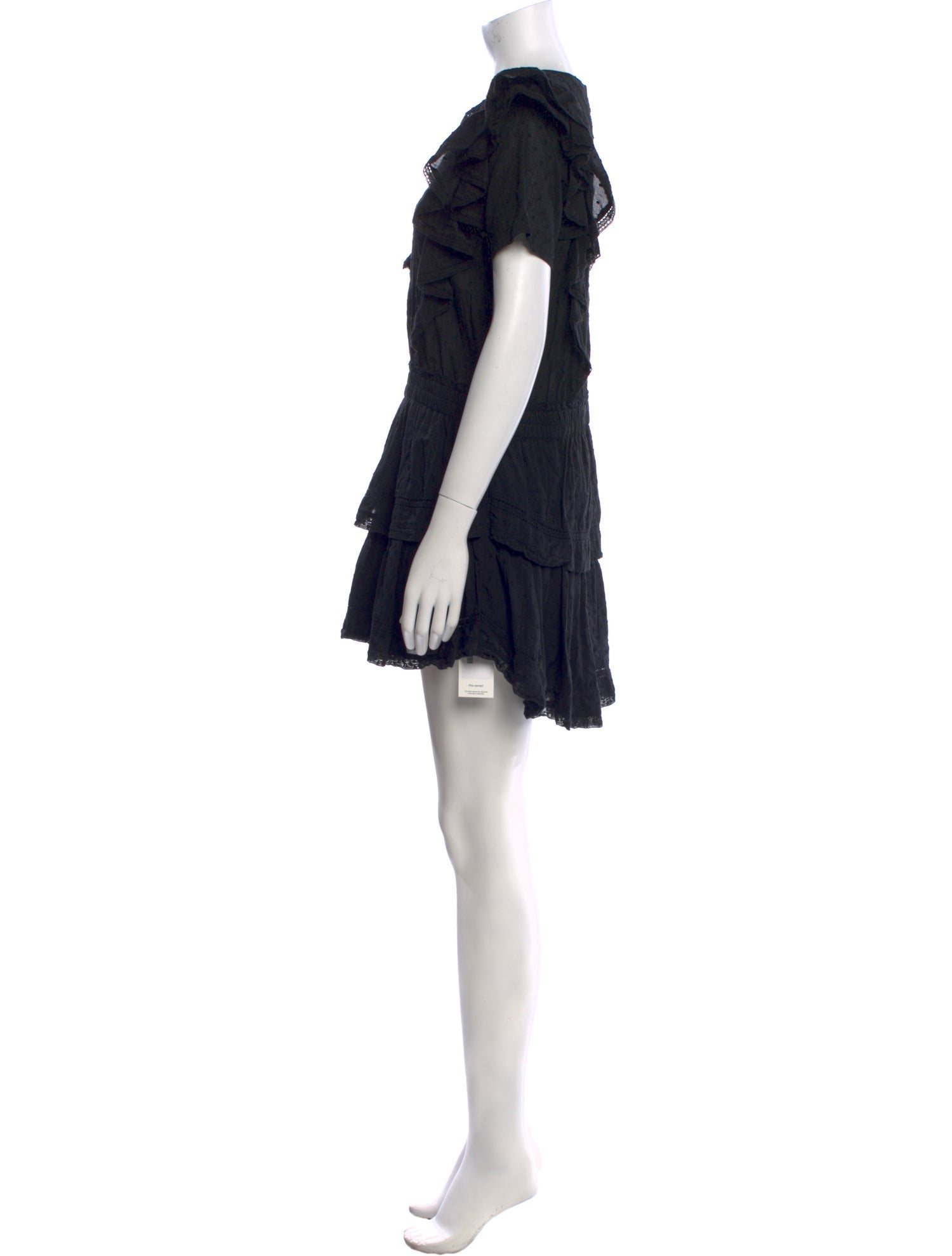 LoveShackFancy Crew Neck Mini Dress