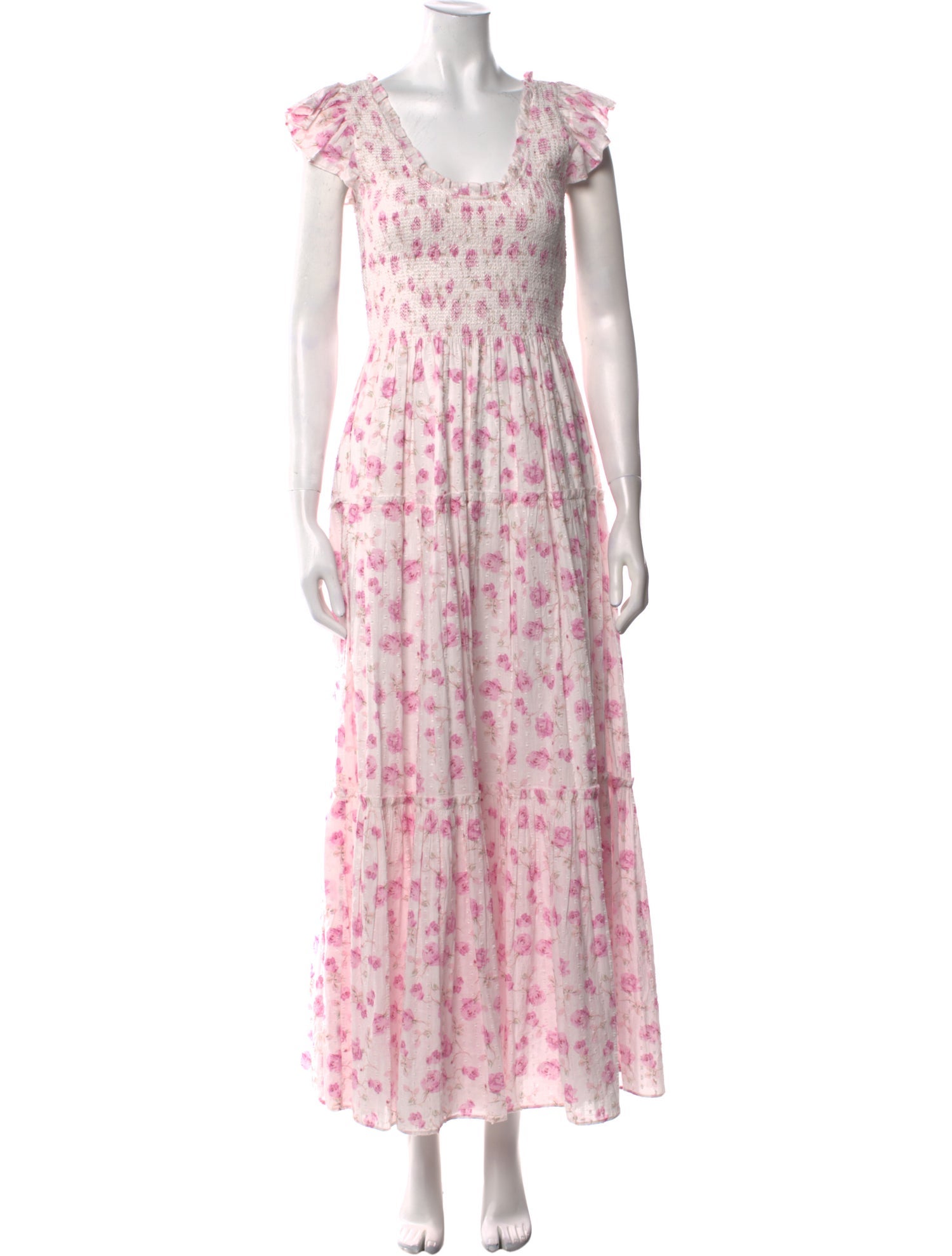 LoveShackFancy Floral Print Long Dress w/ Tags