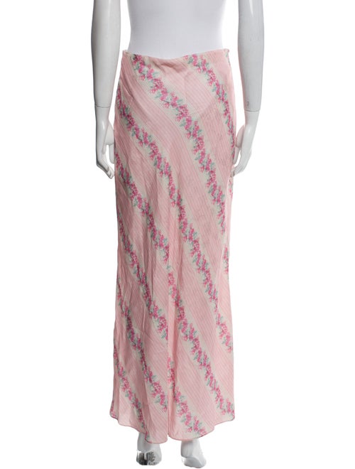 LoveShackFancy Floral Print Midi Length Skirt