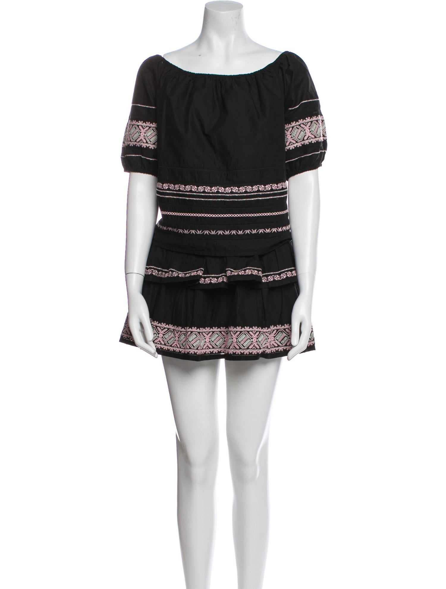 LoveShackFancy Striped Skirt Set