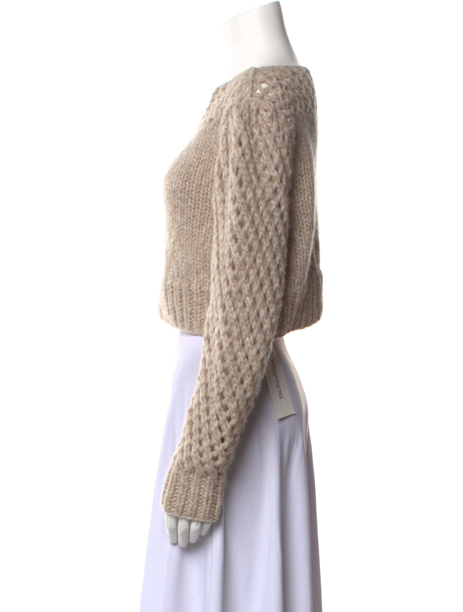 LoveShackFancy Baby Alpaca Bateau Neckline Sweater