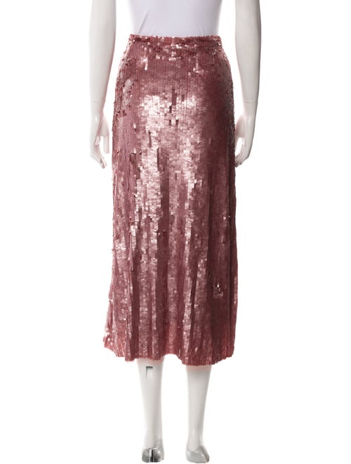 LoveShackFancy Sequin Embellishments Midi Length Skirt