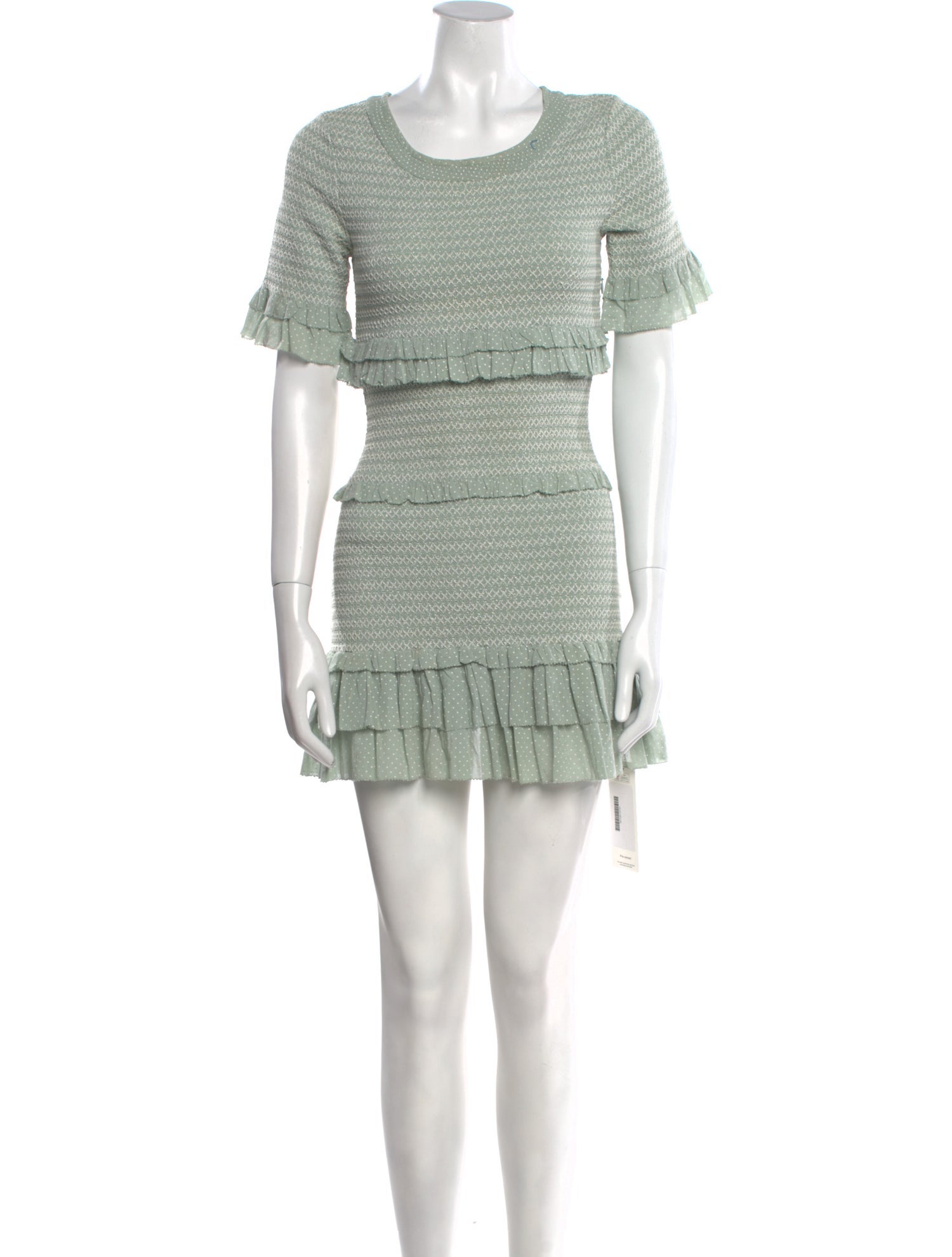 LoveShackFancy Scoop Neck Mini Dress