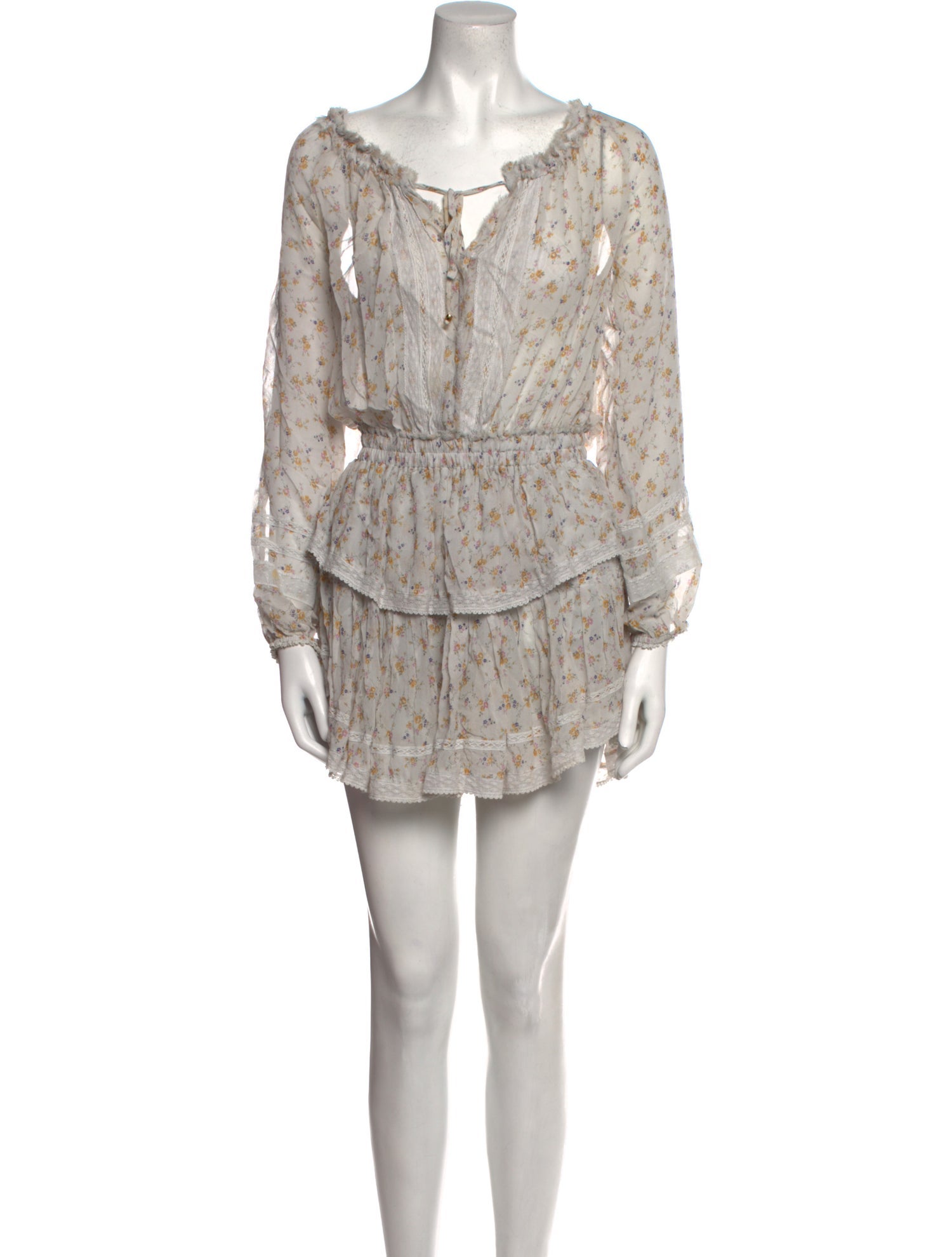 LoveShackFancy Silk Mini Dress