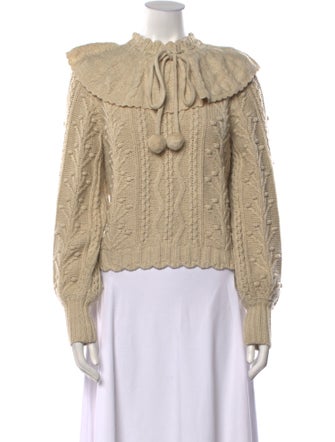 LoveShackFancy Mock Neck Sweater