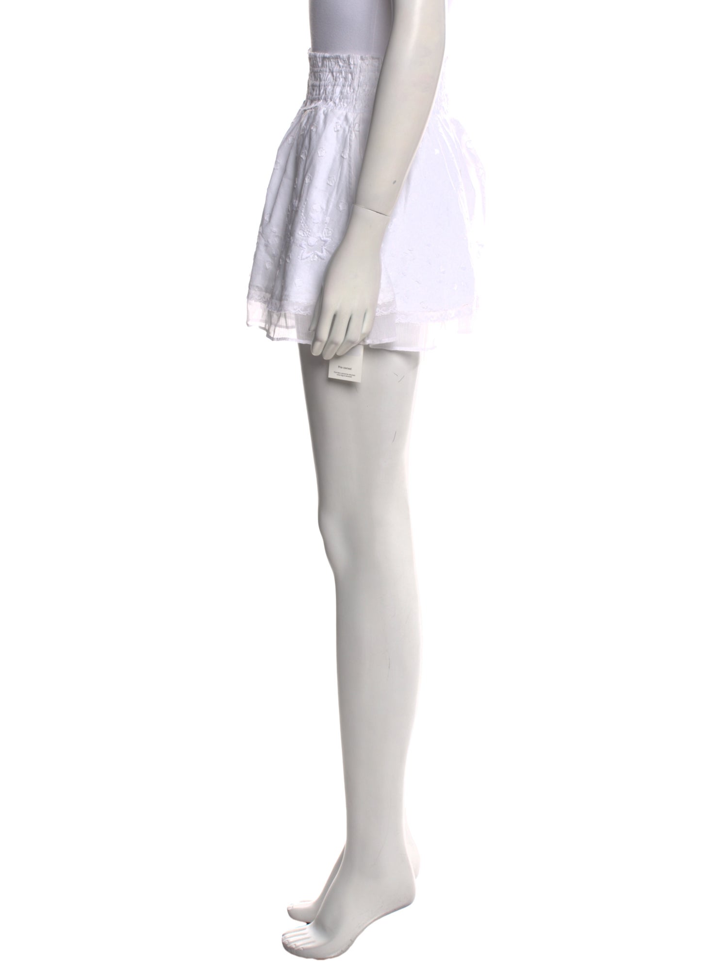 LoveShackFancy Ruffle Embellishment Mini Skirt w/ Tags