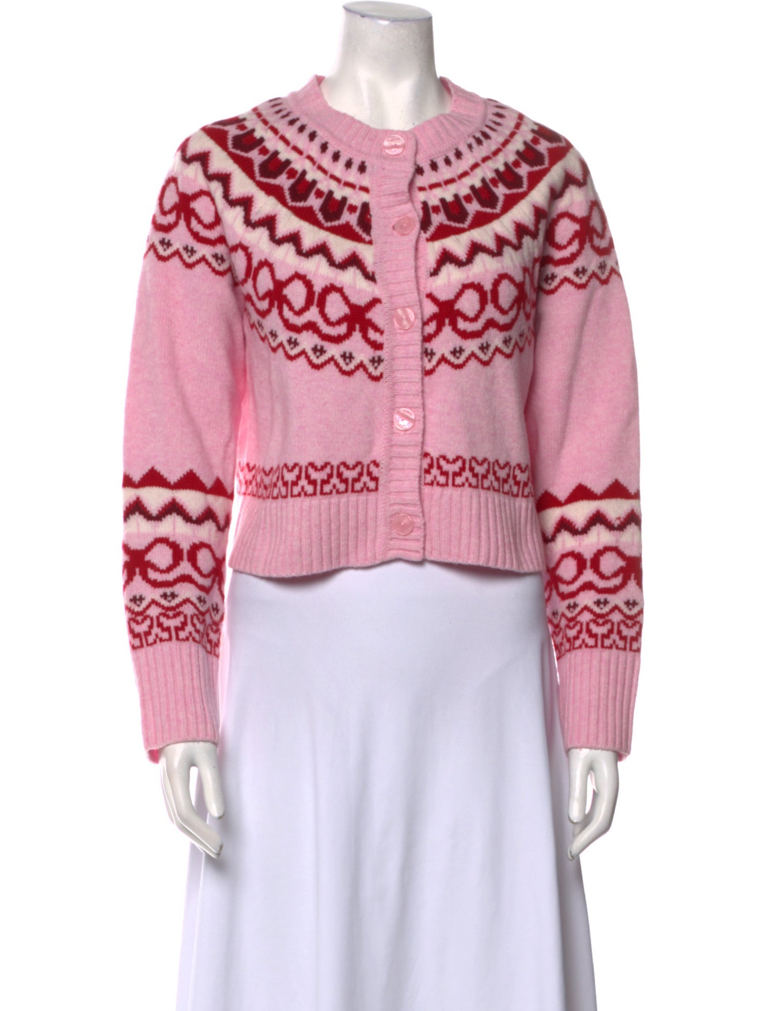 LoveShackFancy Wool Printed Sweater