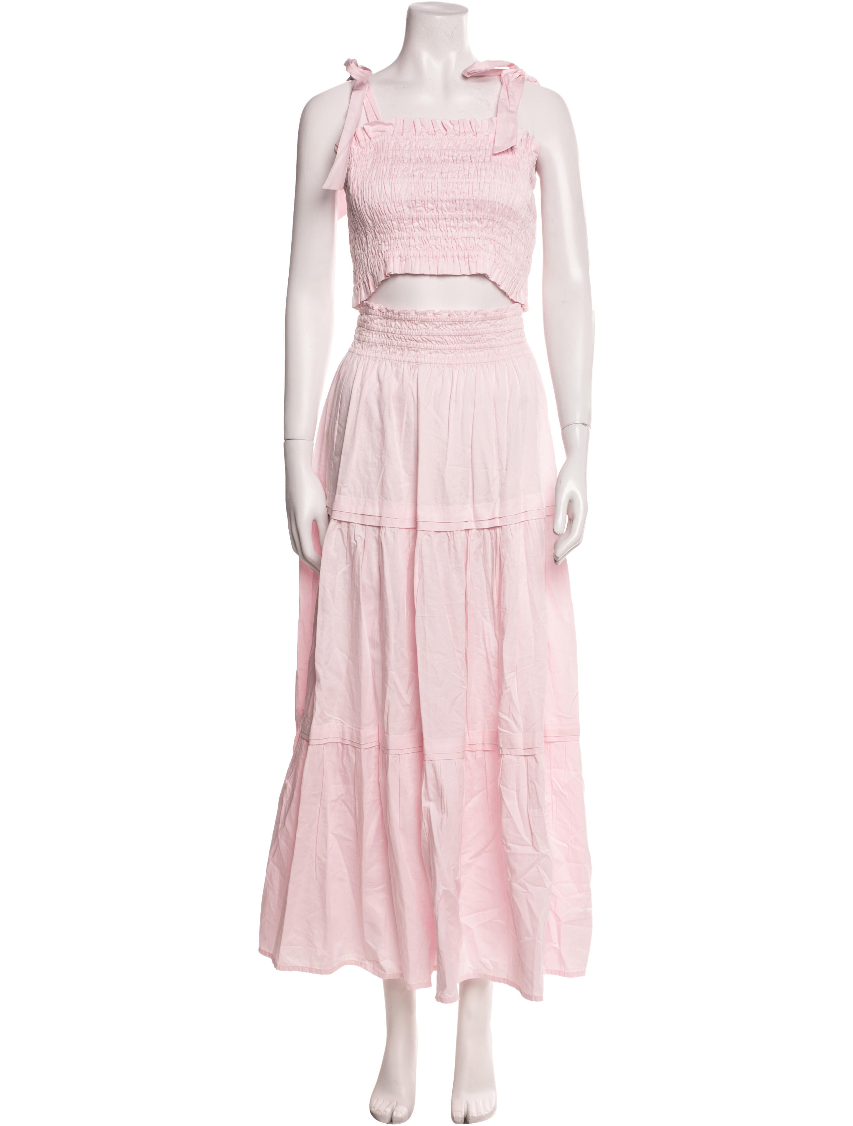 LoveShackFancy Ruffle Embellishment Skirt Set