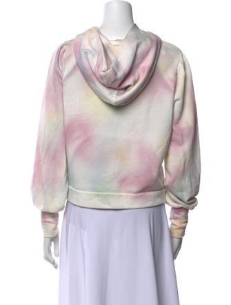 LoveShackFancy Tie-Dye Print Mock Neck Sweatshirt