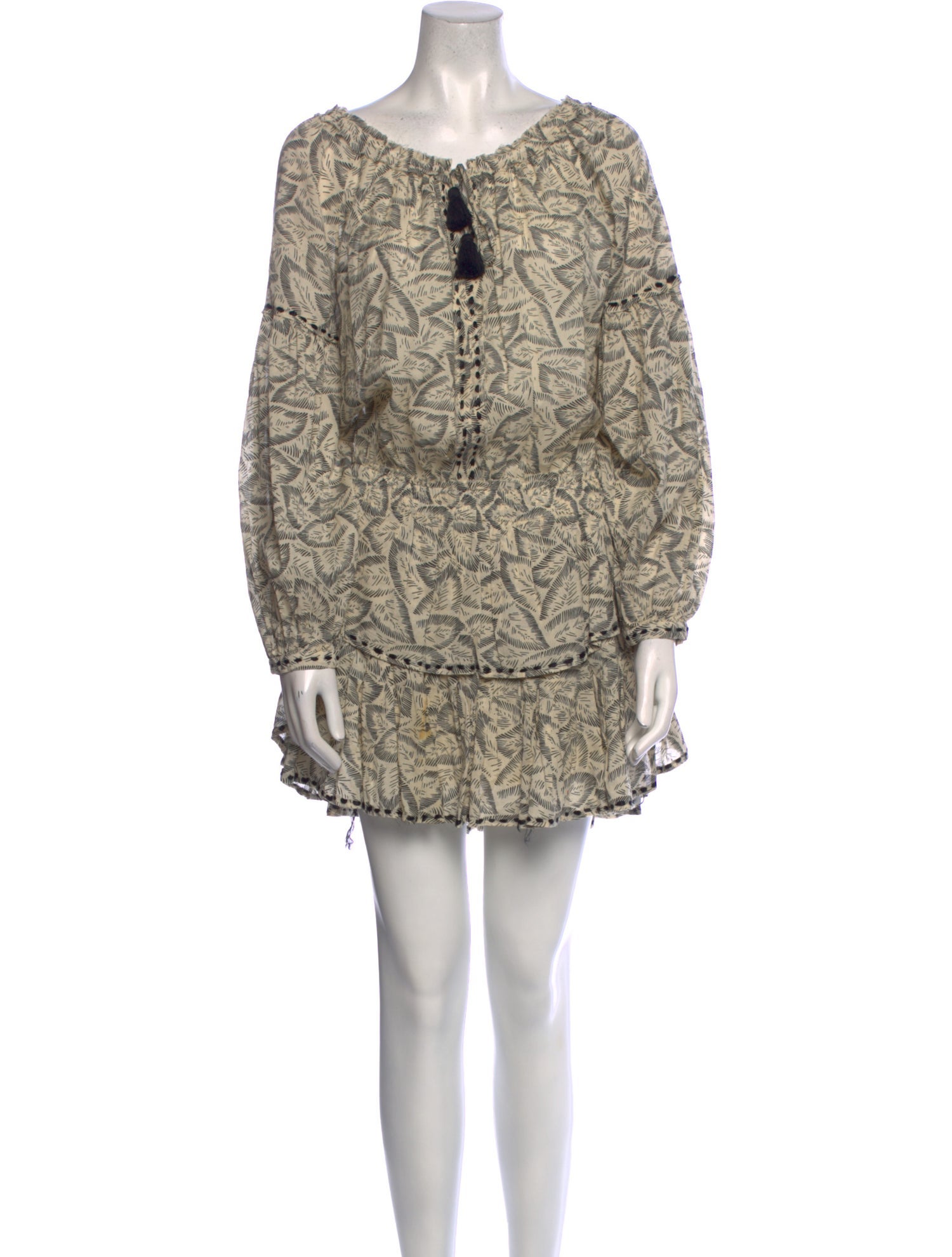 LoveShackFancy Printed Mini Dress