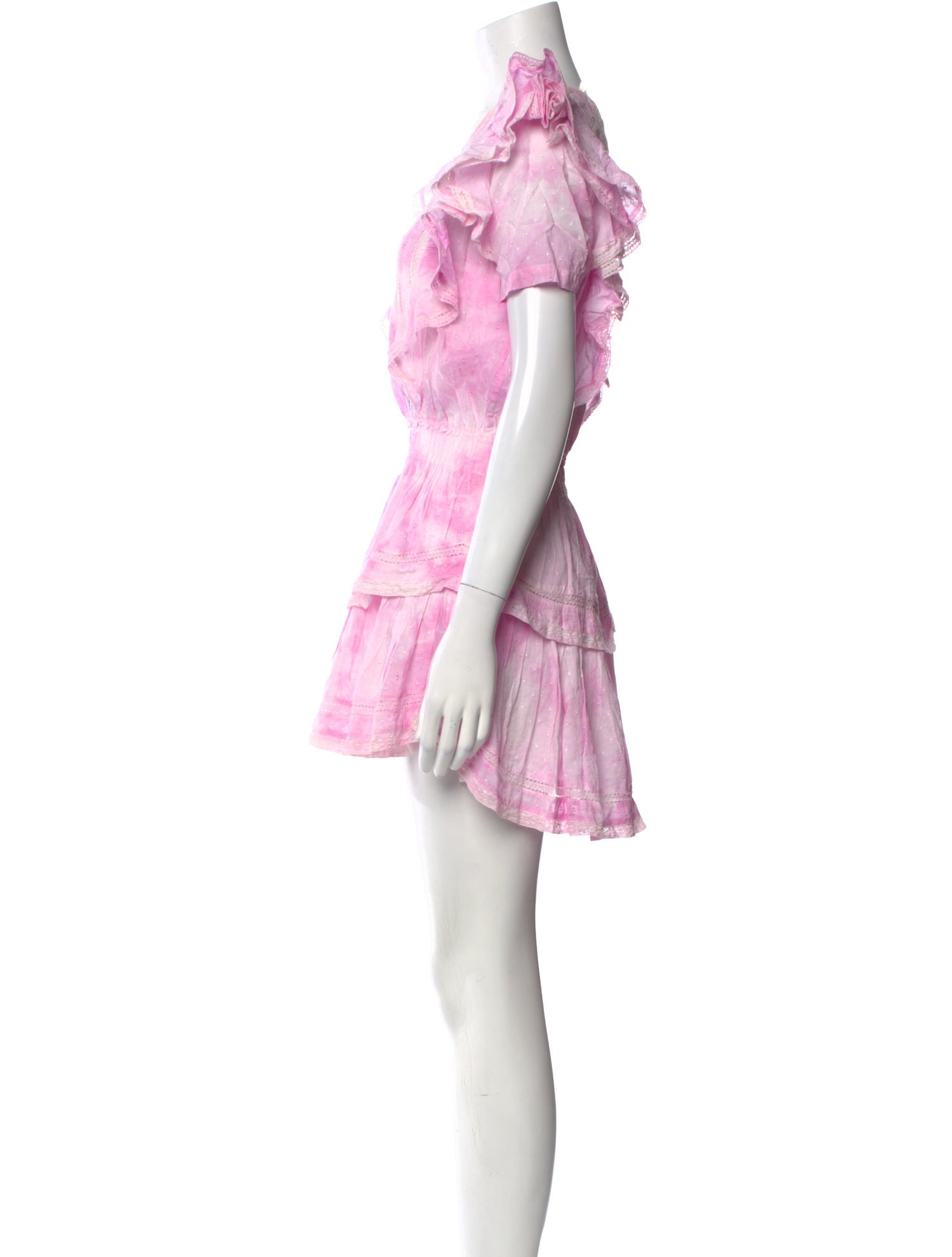 LoveShackFancy Tie-Dye Print Mini Dress