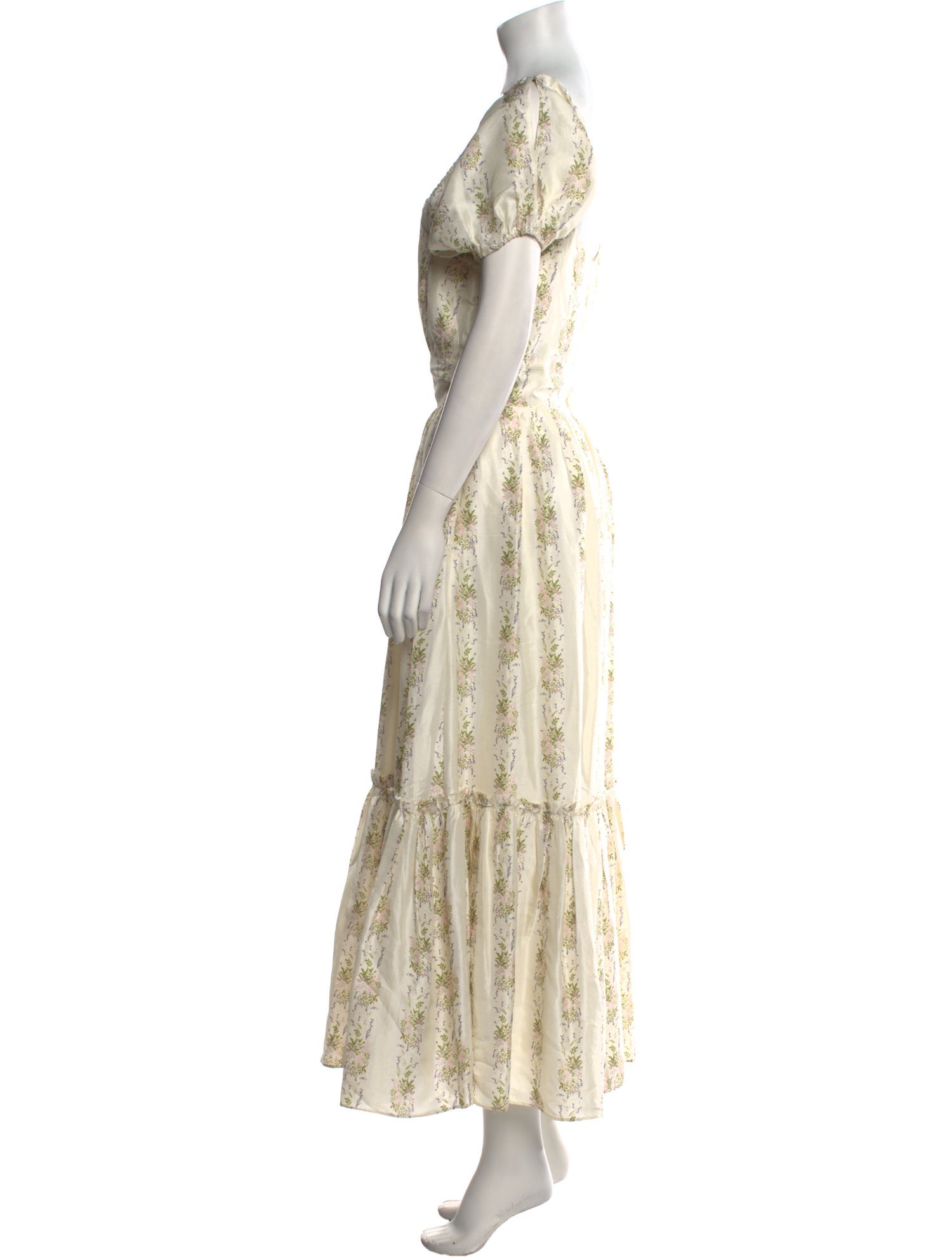 LoveShackFancy Silk Long Dress