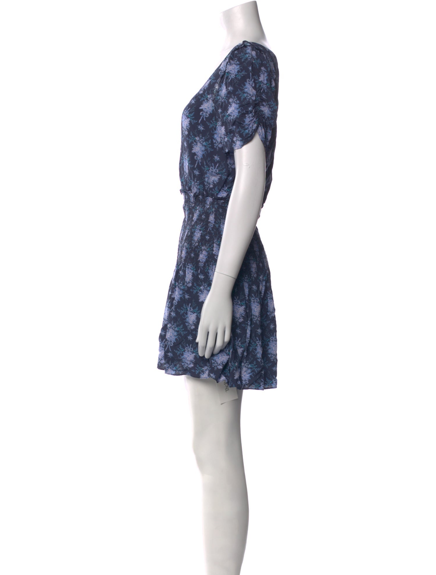LoveShackFancy Floral Print Mini Dress