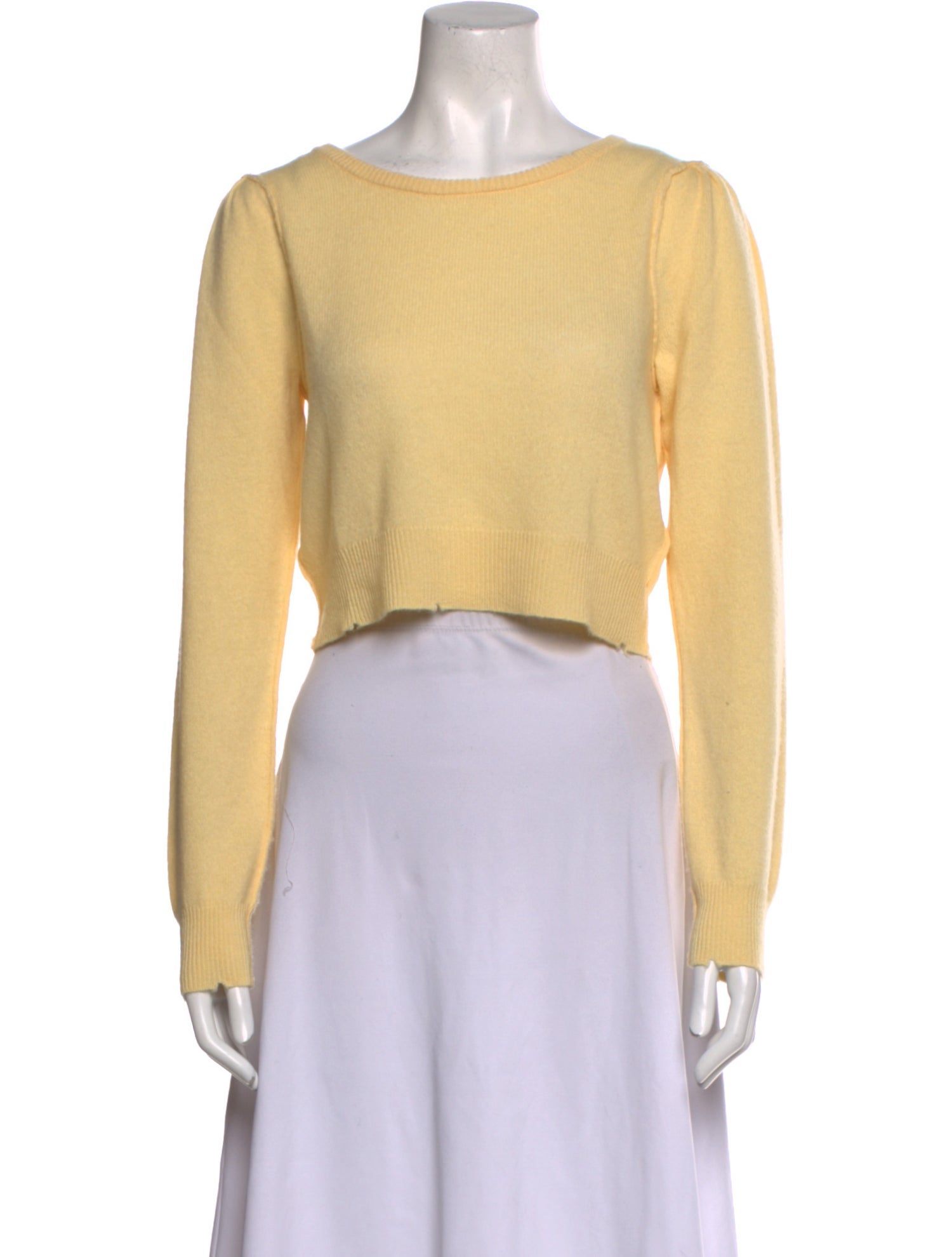 LoveShackFancy Wool Bateau Neckline Sweater