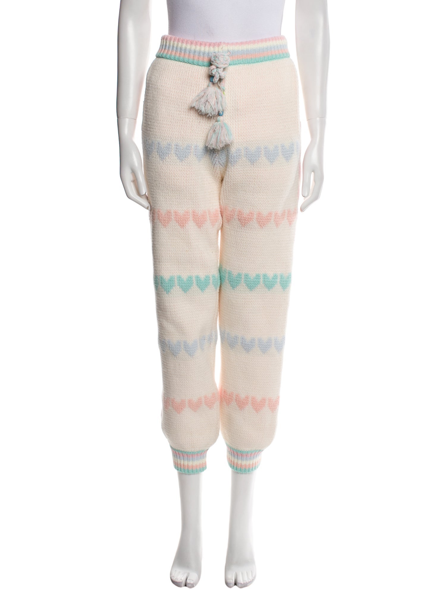 LoveShackFancy Printed Skinny Leg Pants