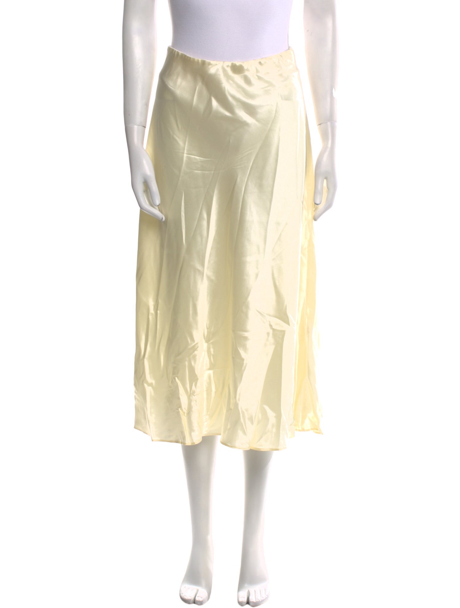 LoveShackFancy Silk Midi Length Skirt