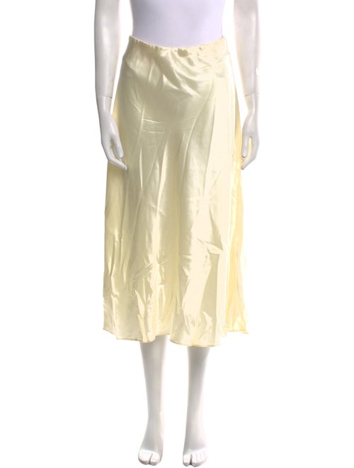 LoveShackFancy Silk Midi Length Skirt