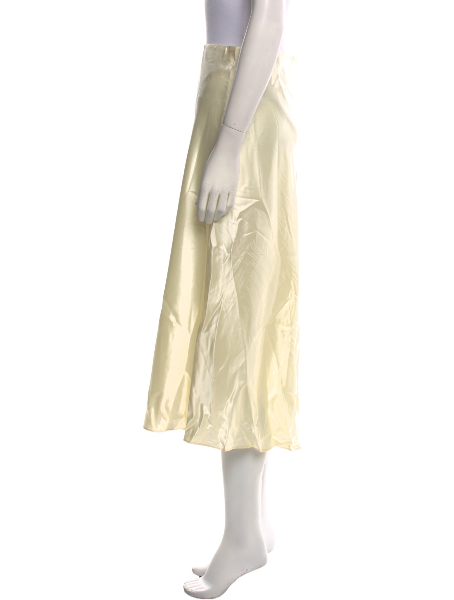 LoveShackFancy Silk Midi Length Skirt