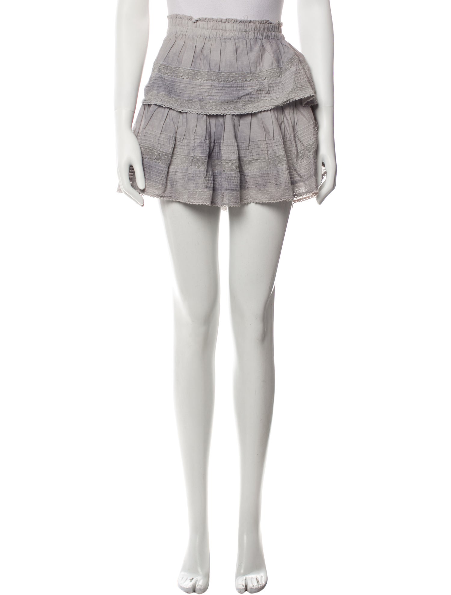 LoveShackFancy Ruffle Embellishment Mini Skirt w/ Tags