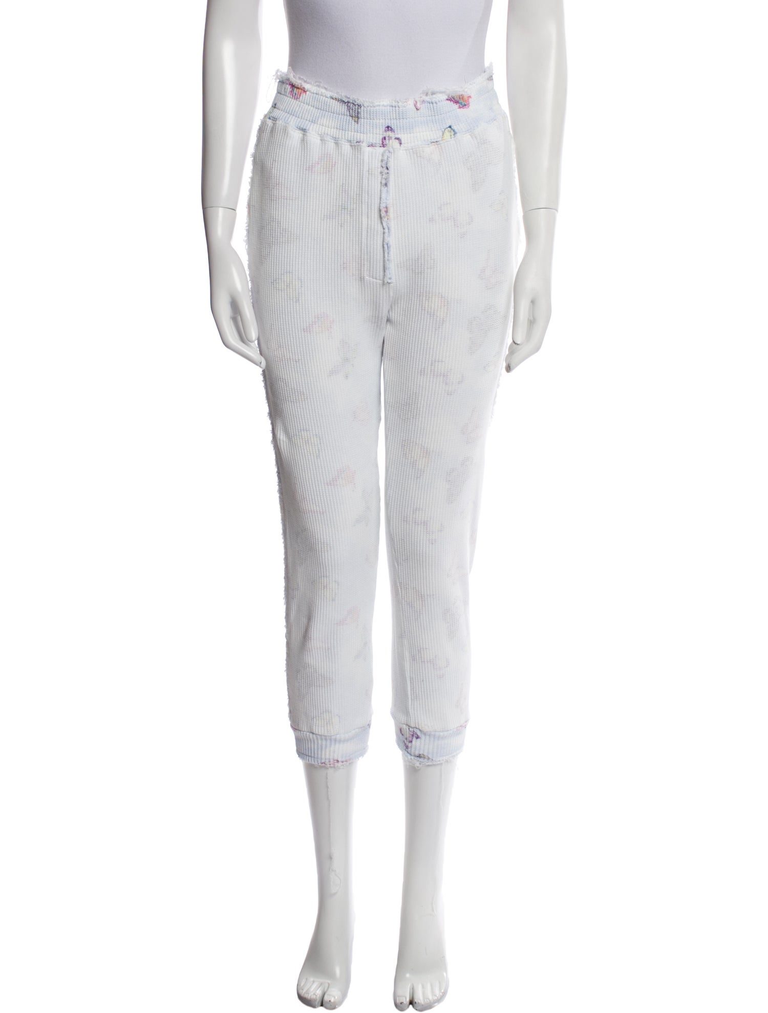 LoveShackFancy Striped Skinny Leg Pants