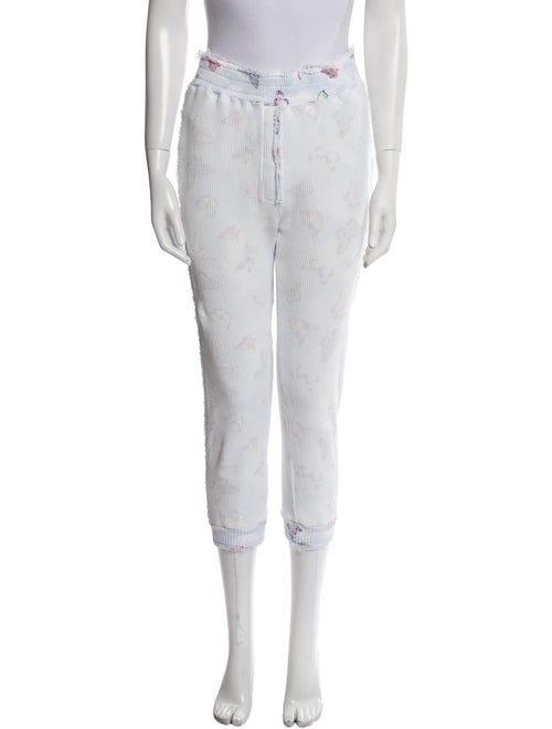 LoveShackFancy Striped Skinny Leg Pants