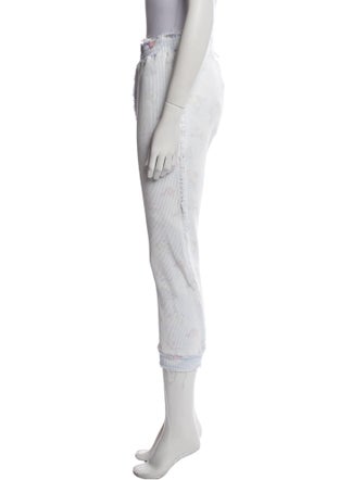 LoveShackFancy Striped Skinny Leg Pants