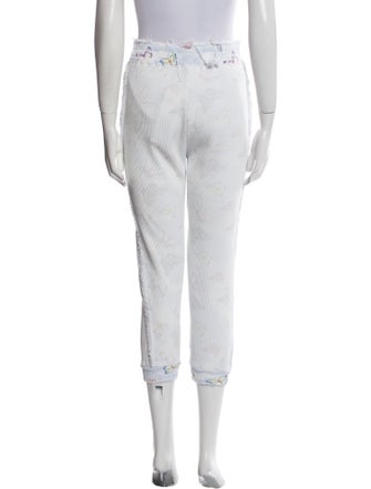 LoveShackFancy Striped Skinny Leg Pants