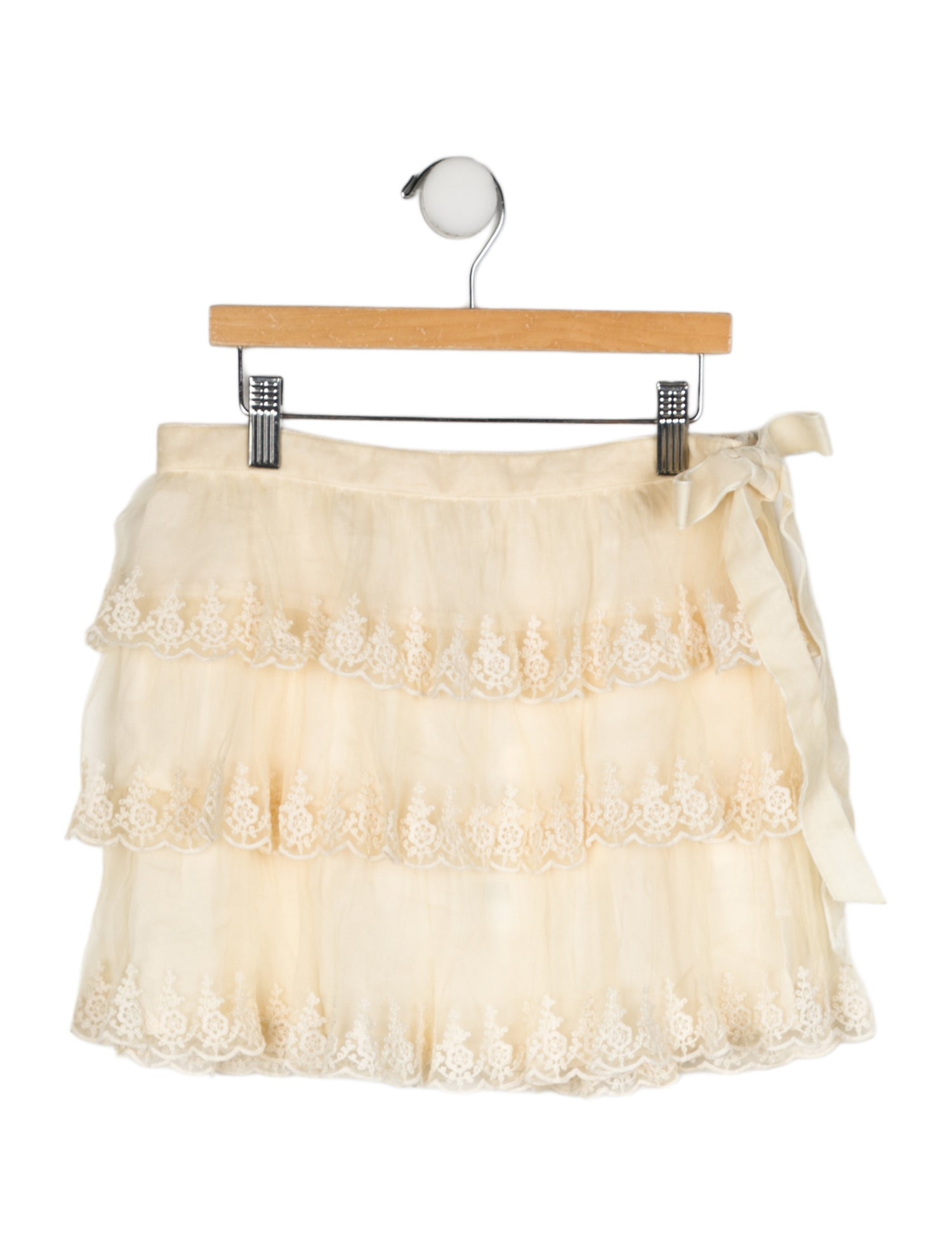LoveShackFancy Girls Lace Skirt