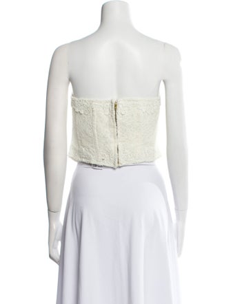 LoveShackFancy Strapless Crop Top