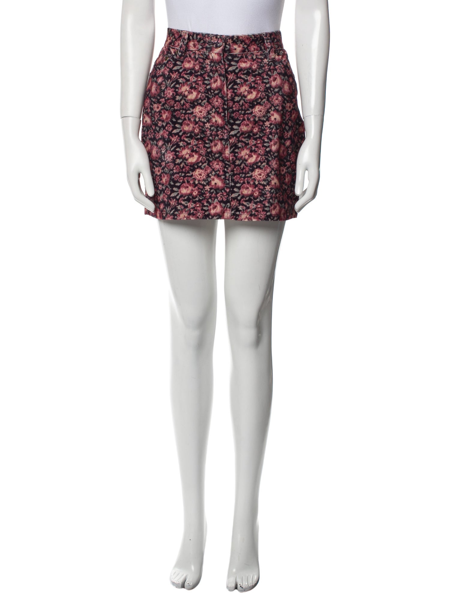 LoveShackFancy Floral Print Mini Skirt