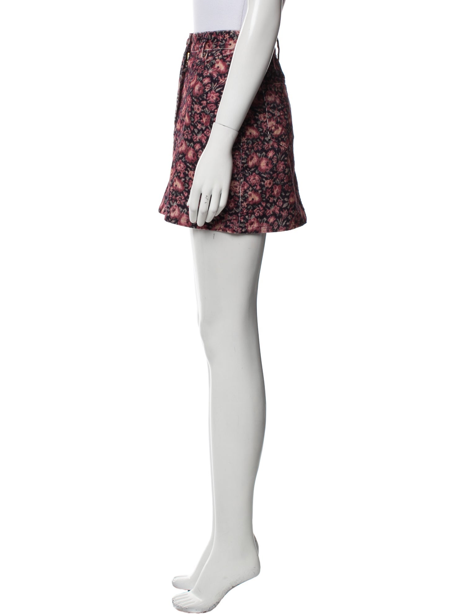 LoveShackFancy Floral Print Mini Skirt