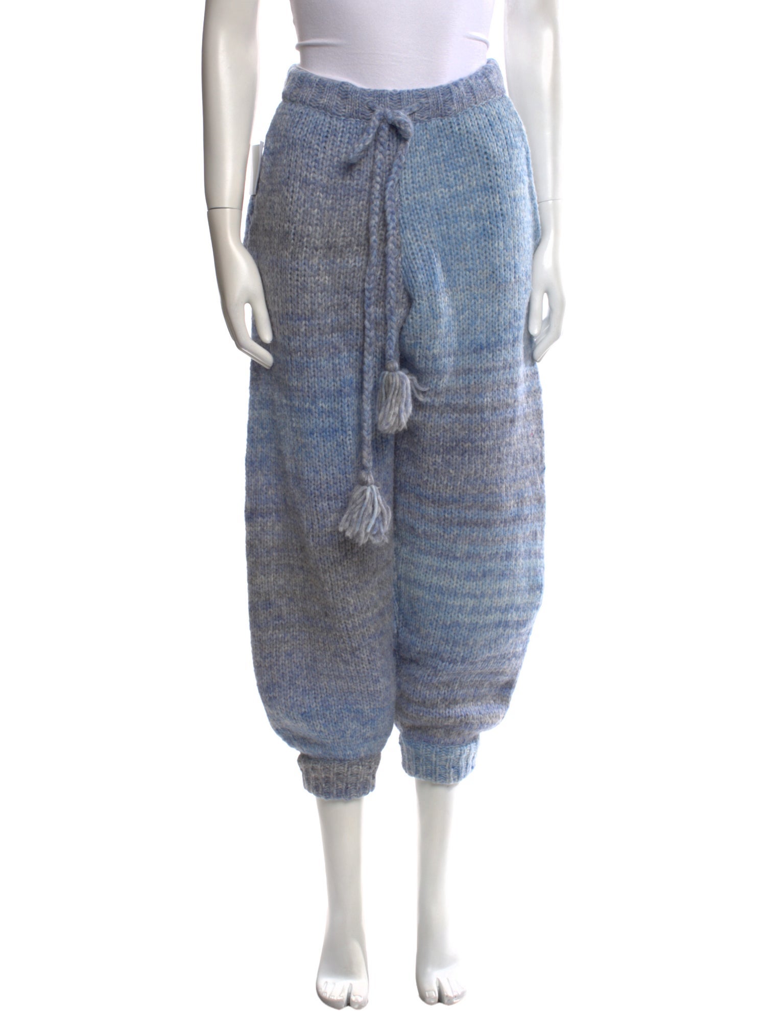 LoveShackFancy Striped Skinny Leg Pants