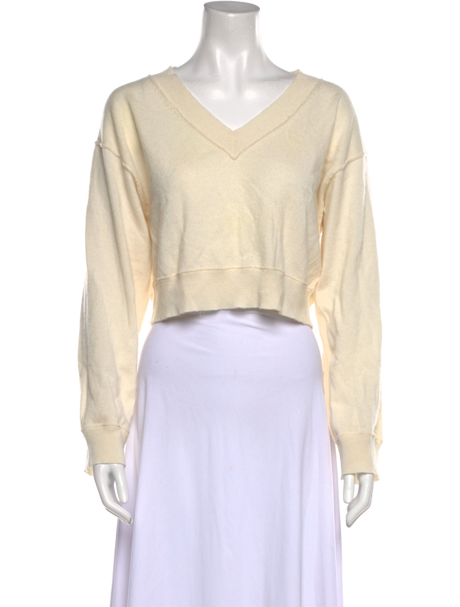 LoveShackFancy Cashmere V-Neck Sweater